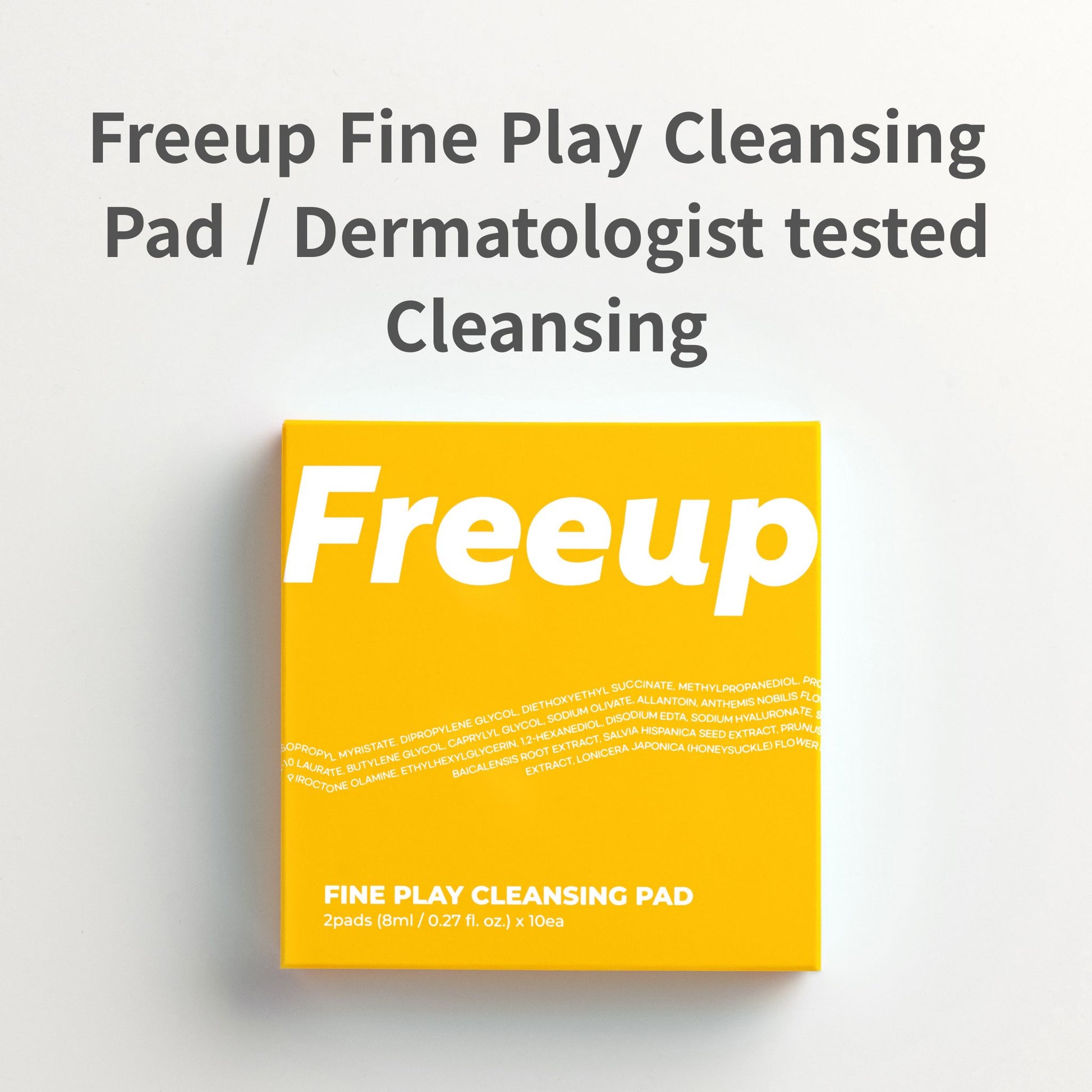 Freeup Fine Play Cleansing Pad /Dermatology Tested (Portable / Pack of 10)