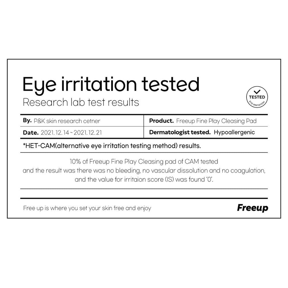 Freeup Fine Play Cleansing Pad /Dermatology Tested (Portable / Pack of 10)