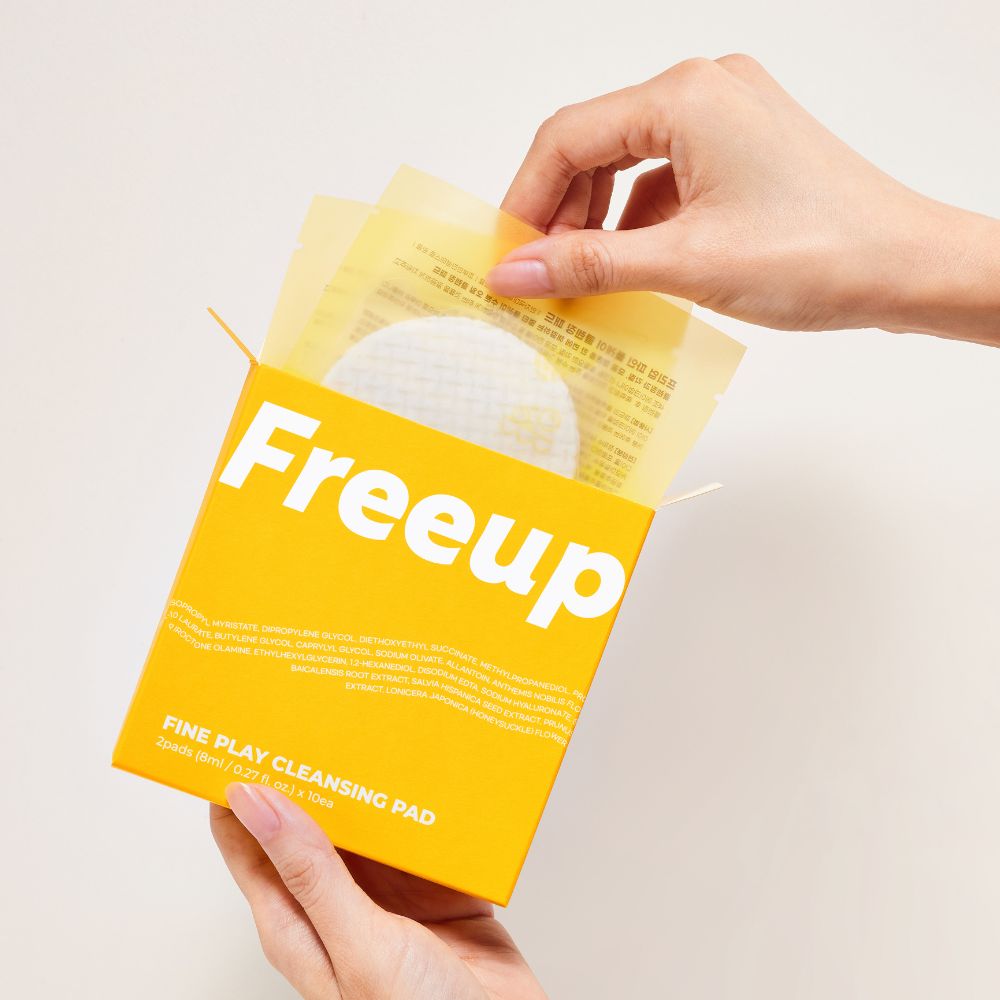Freeup Fine Play Cleansing Pad /Dermatology Tested (Portable / Pack of 10)