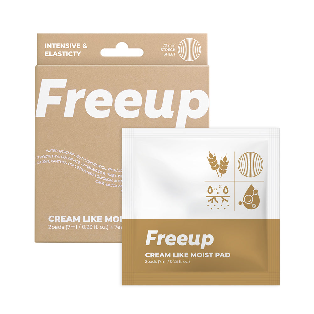 Freeup Cream Like Moist Pad (Portable / Pack of 7)