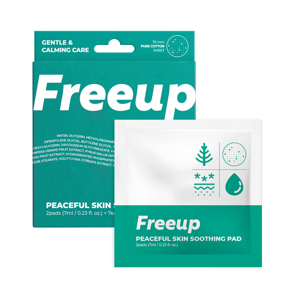 Freeup Peaceful Skin Soothing Pad (Portable / Pack of 7)