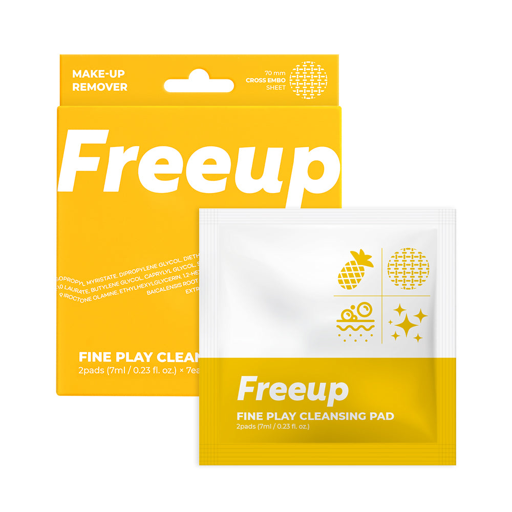 Freeup Fine Play Cleansing Pad (Portable / Pack of 7)
