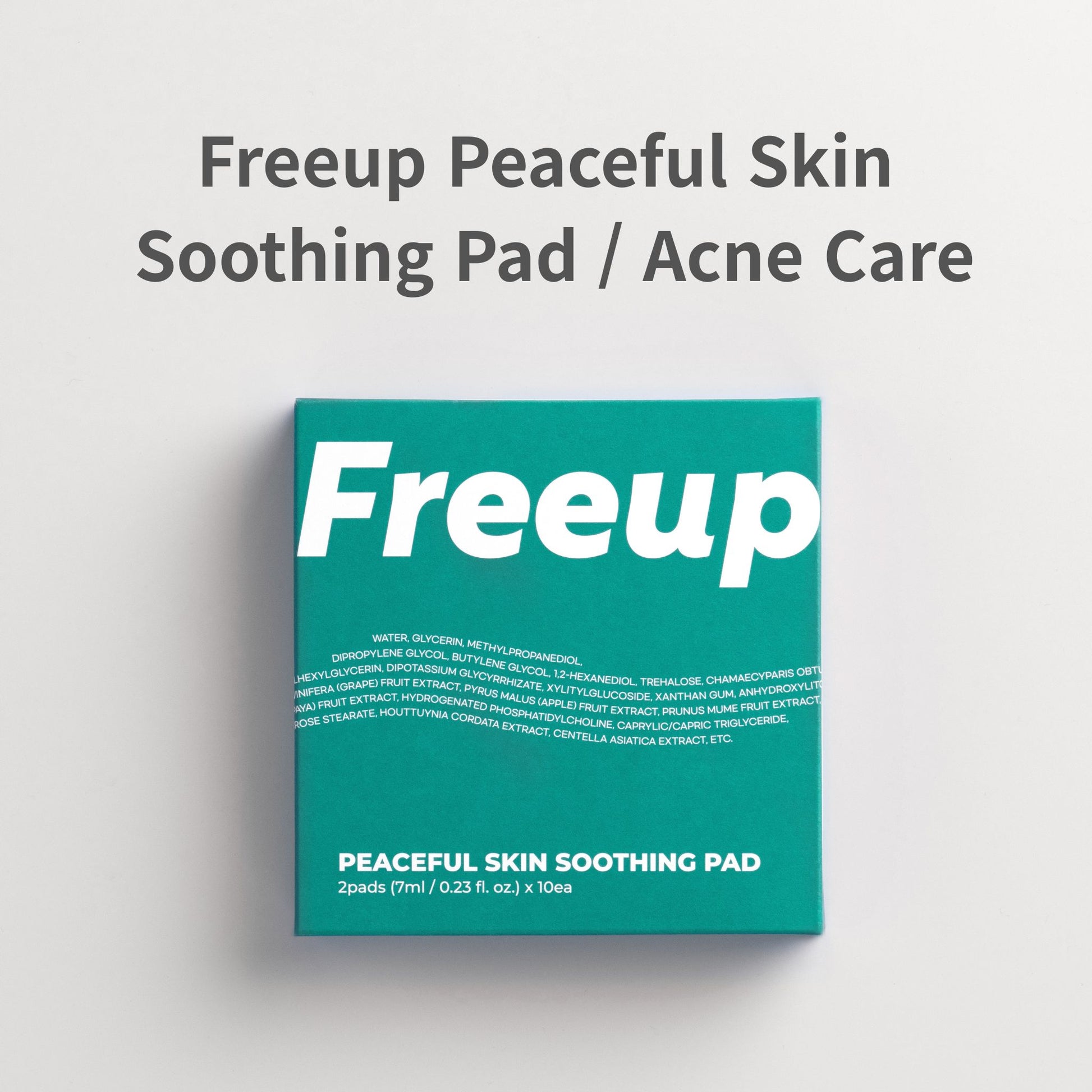 Freeup Peaceful Skin Soothing Pad /Acne Care (Portable / Pack of 10)
