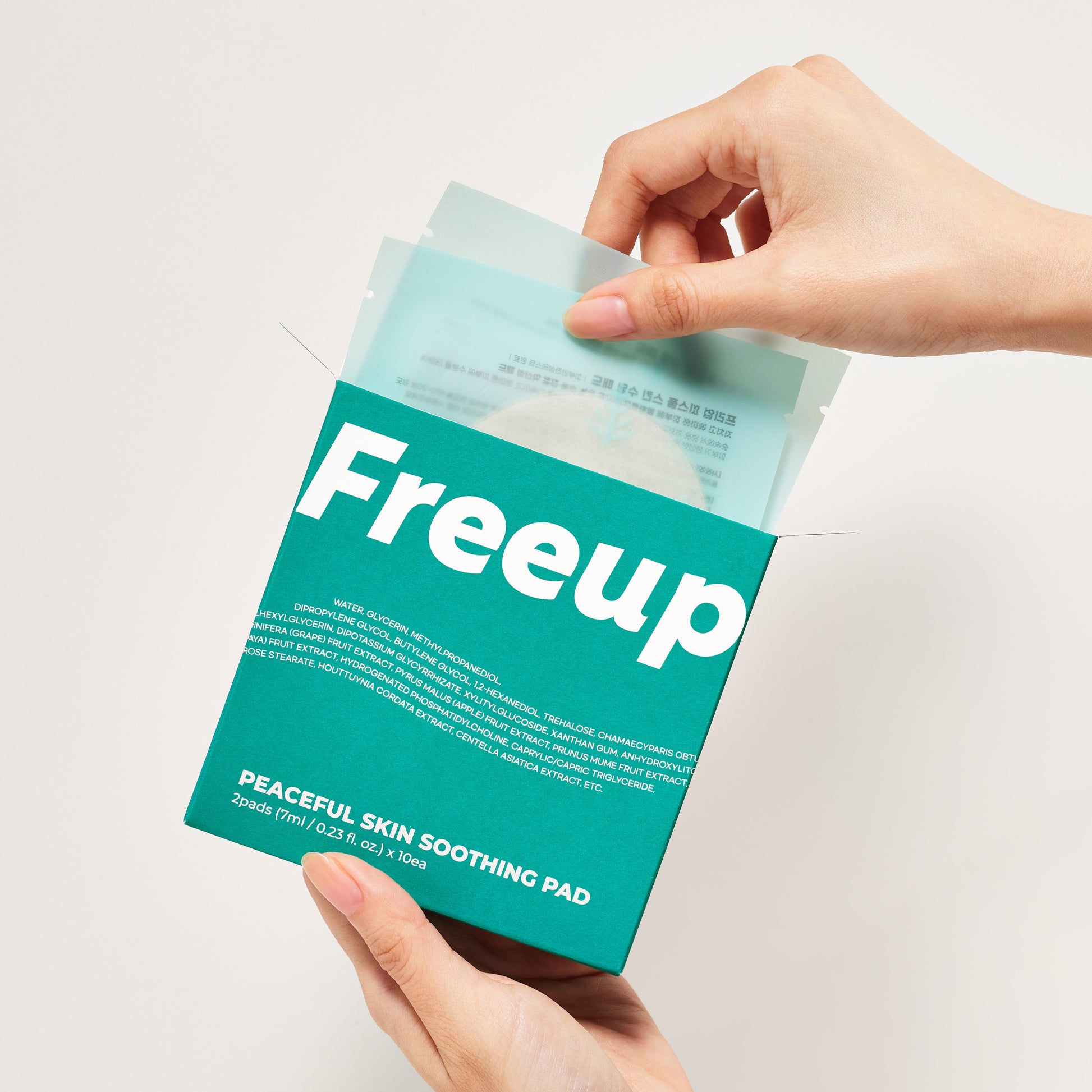 Freeup Peaceful Skin Soothing Pad /Acne Care (Portable / Pack of 10)