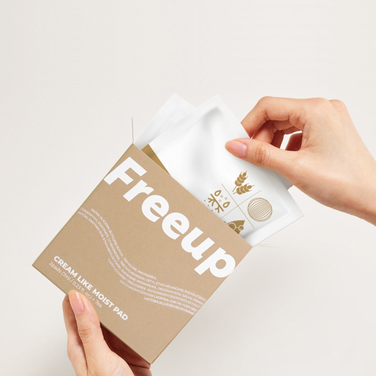 Freeup Cream Like Moist Pad (Portable / Pack of 7)