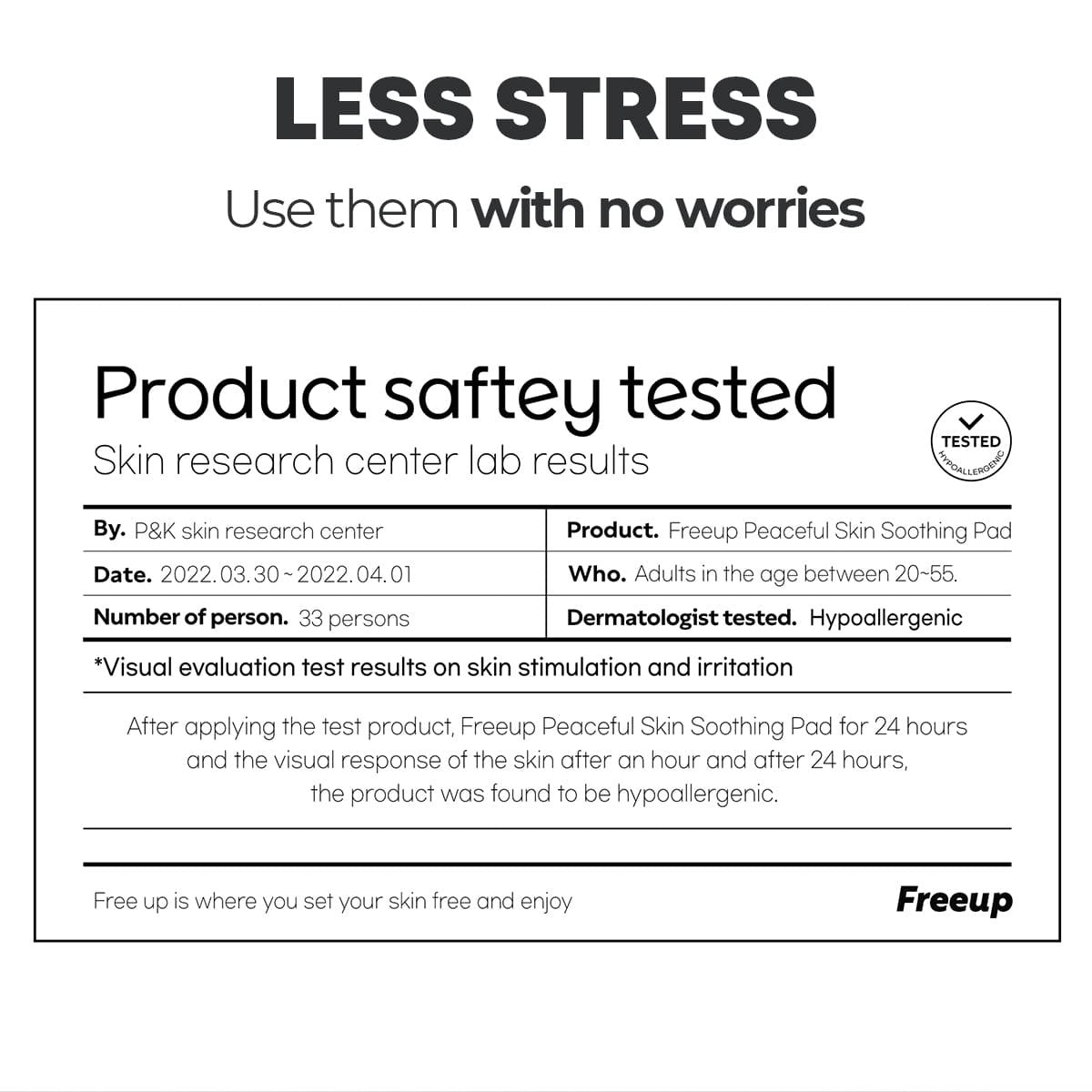 Freeup Peaceful Skin Soothing Pad /Acne Care (Portable / Pack of 10)